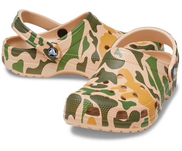 Classic Printed Camo Clog - Chai/Tan