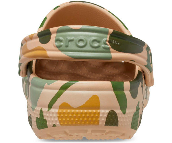 Classic Printed Camo Clog - Chai/Tan